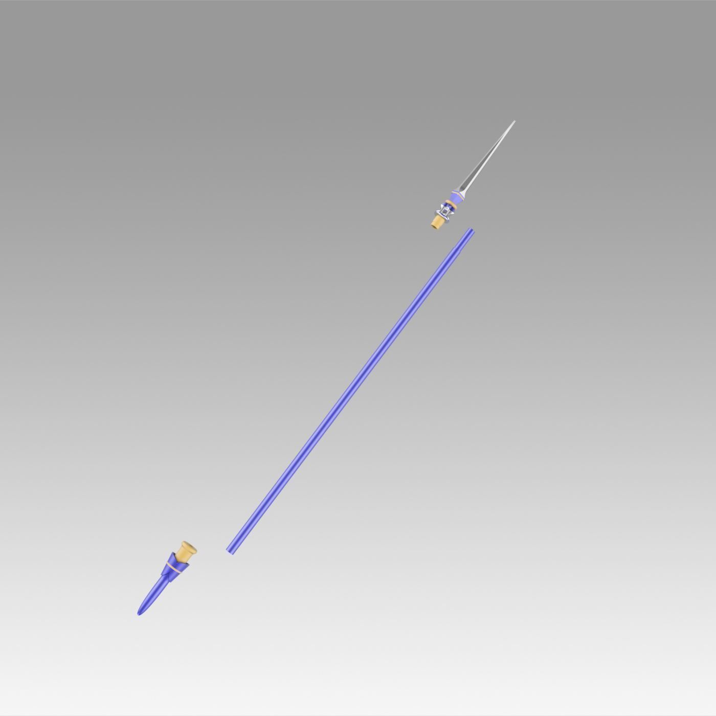 Fate Grand Order Lily Christmas Day Spear Cosplay Weapon 3D print model_2
