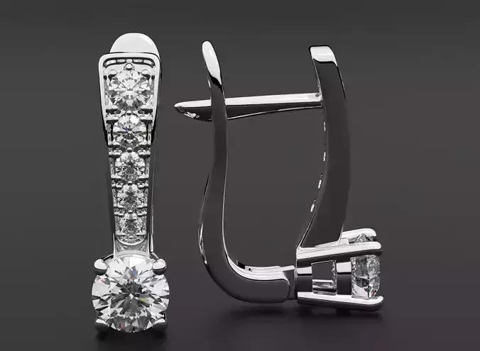 Stylish diamond earrings 511