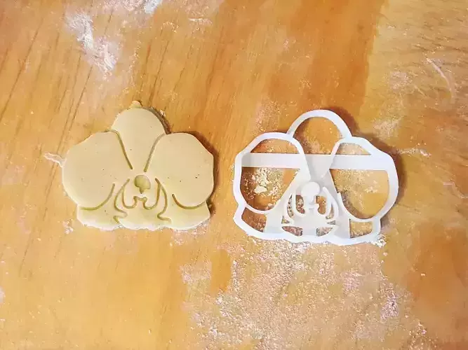 Orchid flower cookie cutter