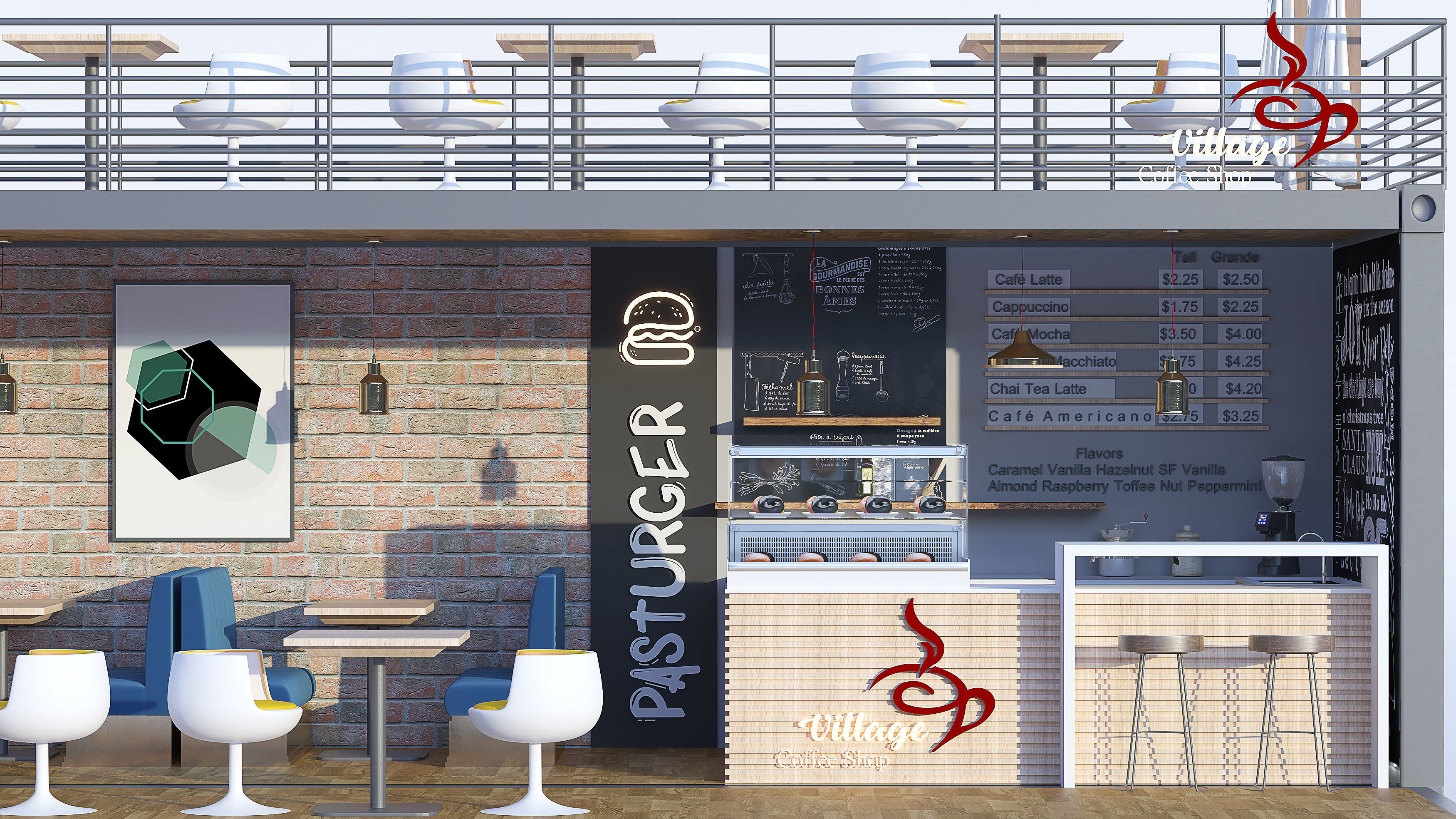 container coffee shop 3D model_3
