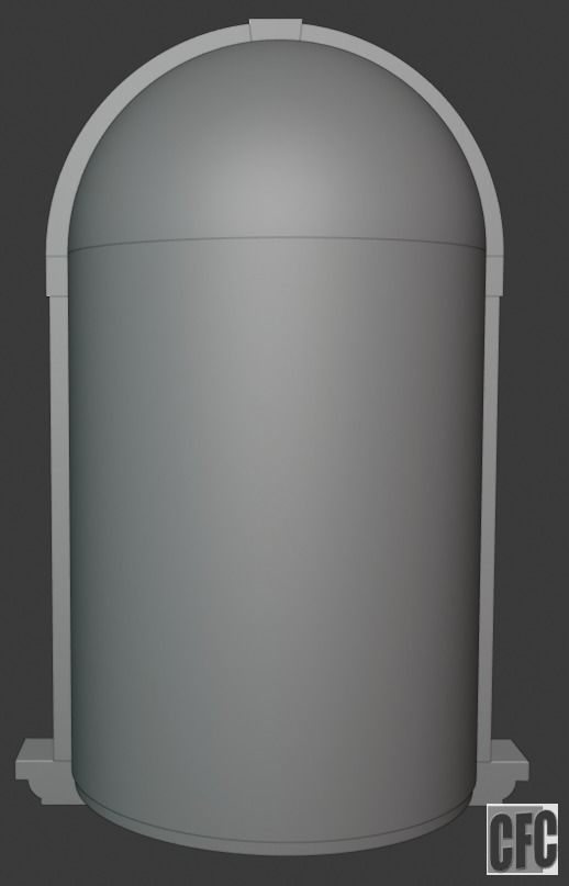 WoodCarving Niche - 3d model for CNC - NicheCFC01 3D model_6