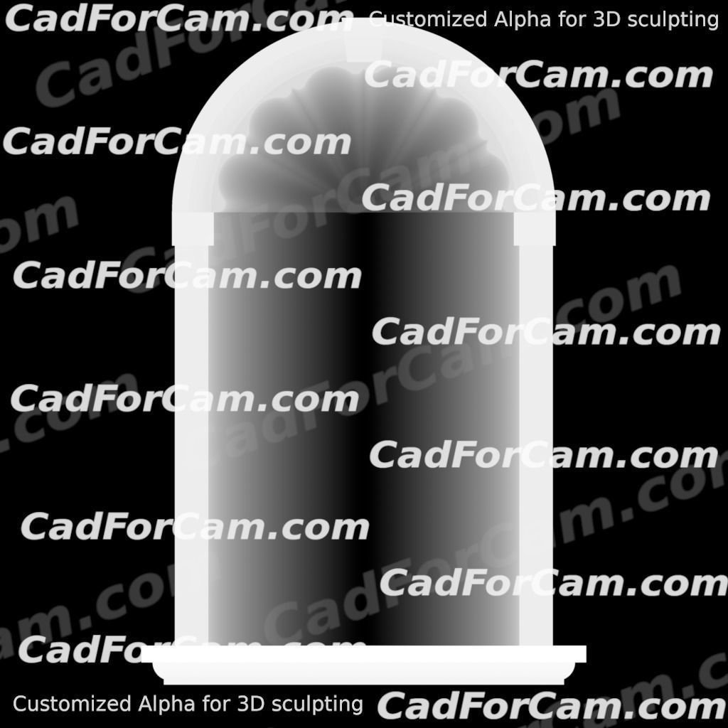 WoodCarving Niche - 3d model for CNC - NicheCFC01 3D model_18