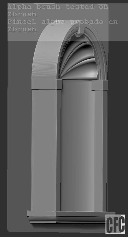 WoodCarving Niche - 3d model for CNC - NicheCFC01 3D model_21