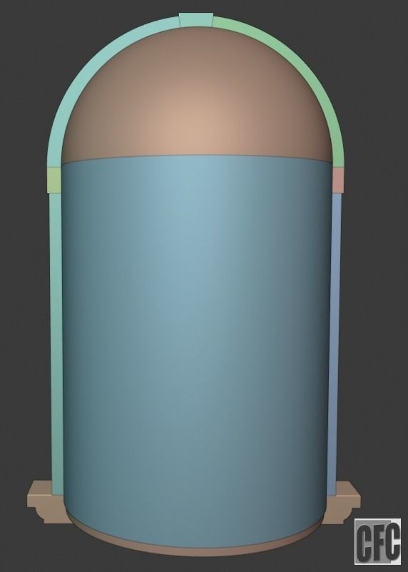 WoodCarving Niche - 3d model for CNC - NicheCFC01 3D model_10