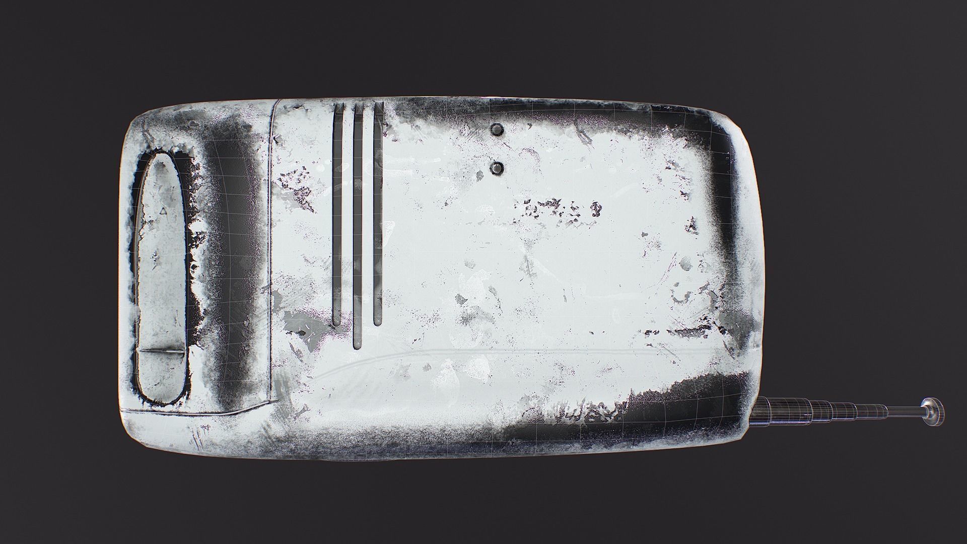 Radio Grundig City Boy 47 PBR Low-poly 3D model Low-poly 3D model_10