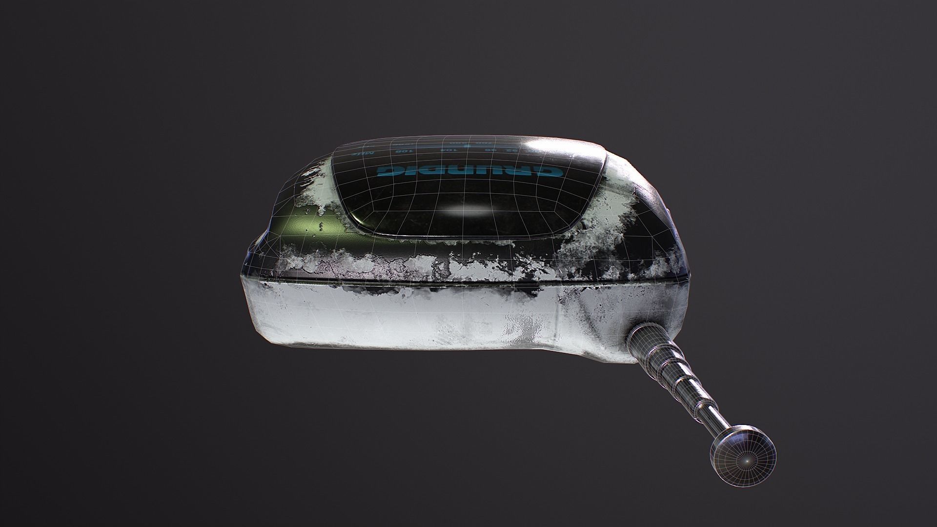 Radio Grundig City Boy 47 PBR Low-poly 3D model Low-poly 3D model_8