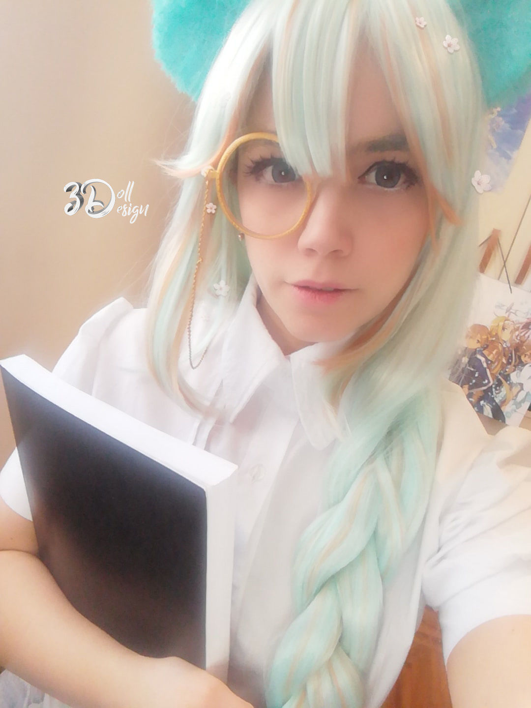 STL Cosplay Monocle - Istina Arknights 3D model_4