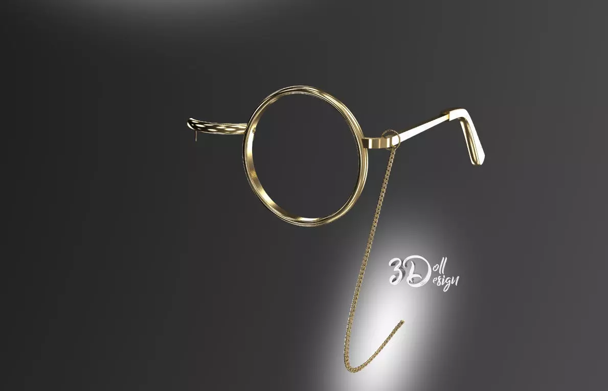 STL Cosplay Monocle - Istina Arknights 3D model_0