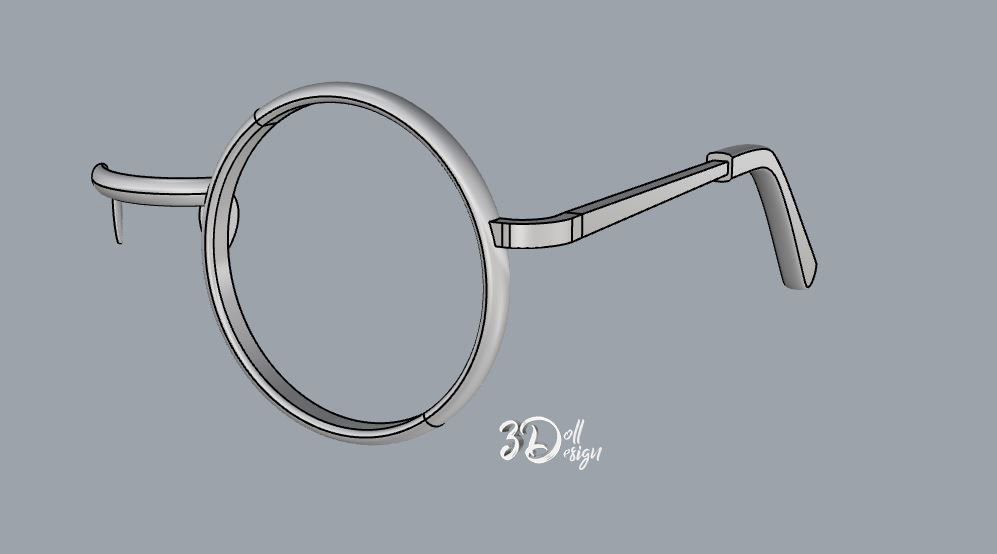 STL Cosplay Monocle - Istina Arknights 3D model_1