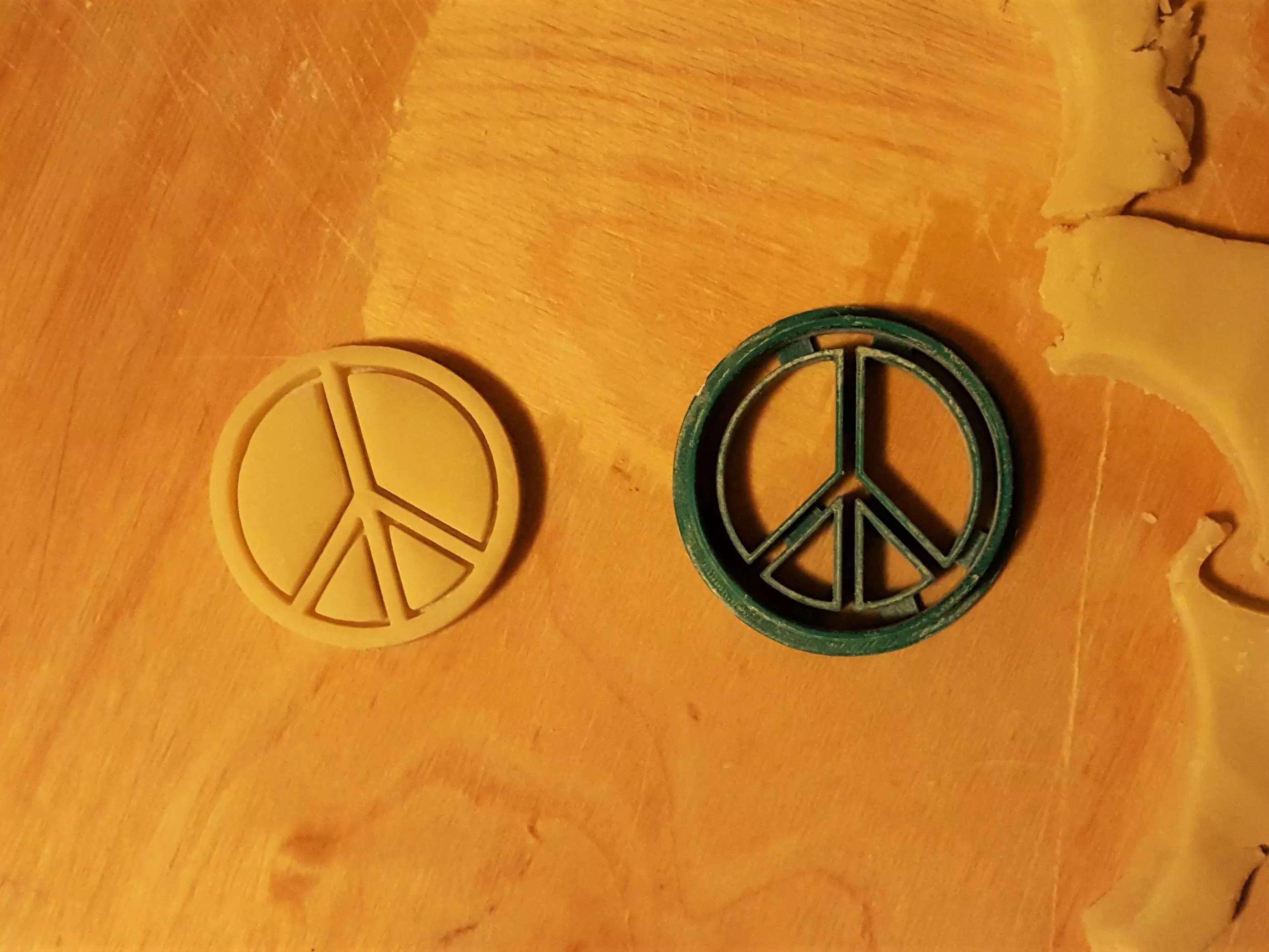 Peace sign cookie cutter 3D print model