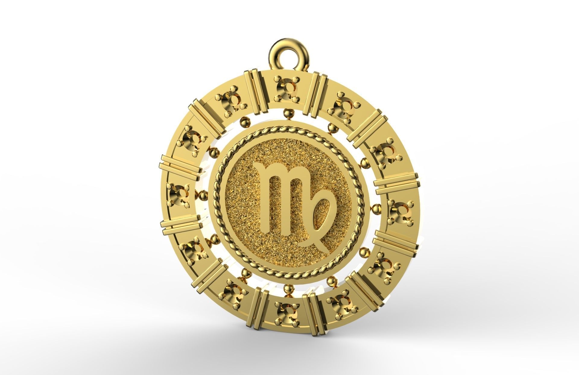 Virgo pendant 3D print model_1