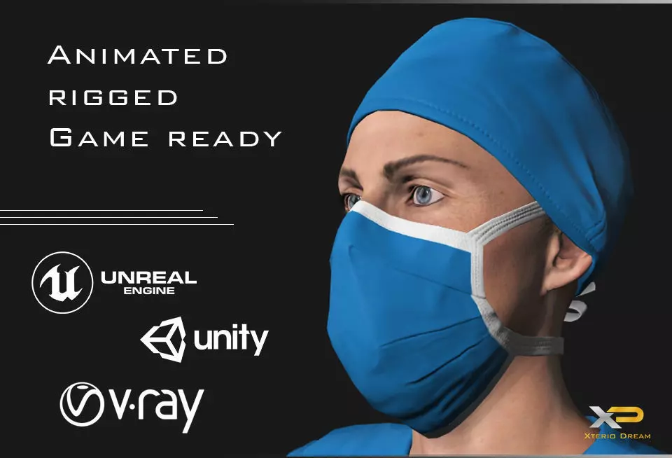 Doctor - Mr Mason Low-poly 3D model