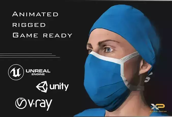 Doctor - Mr Mason Low-poly 3D model