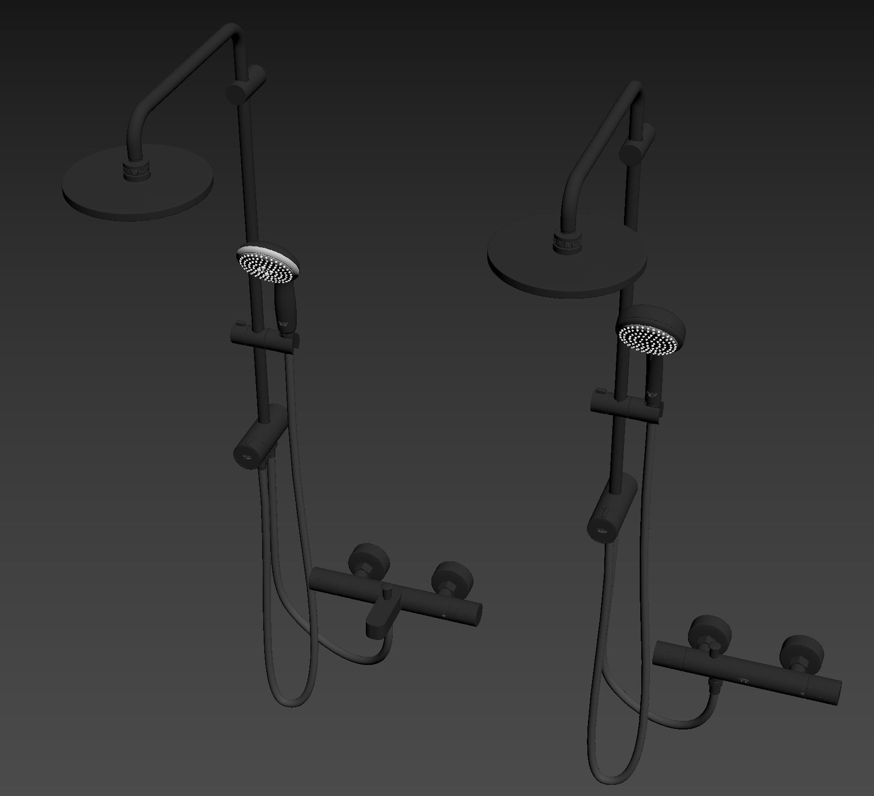 Grohe Tempesta System 200  3D model_2