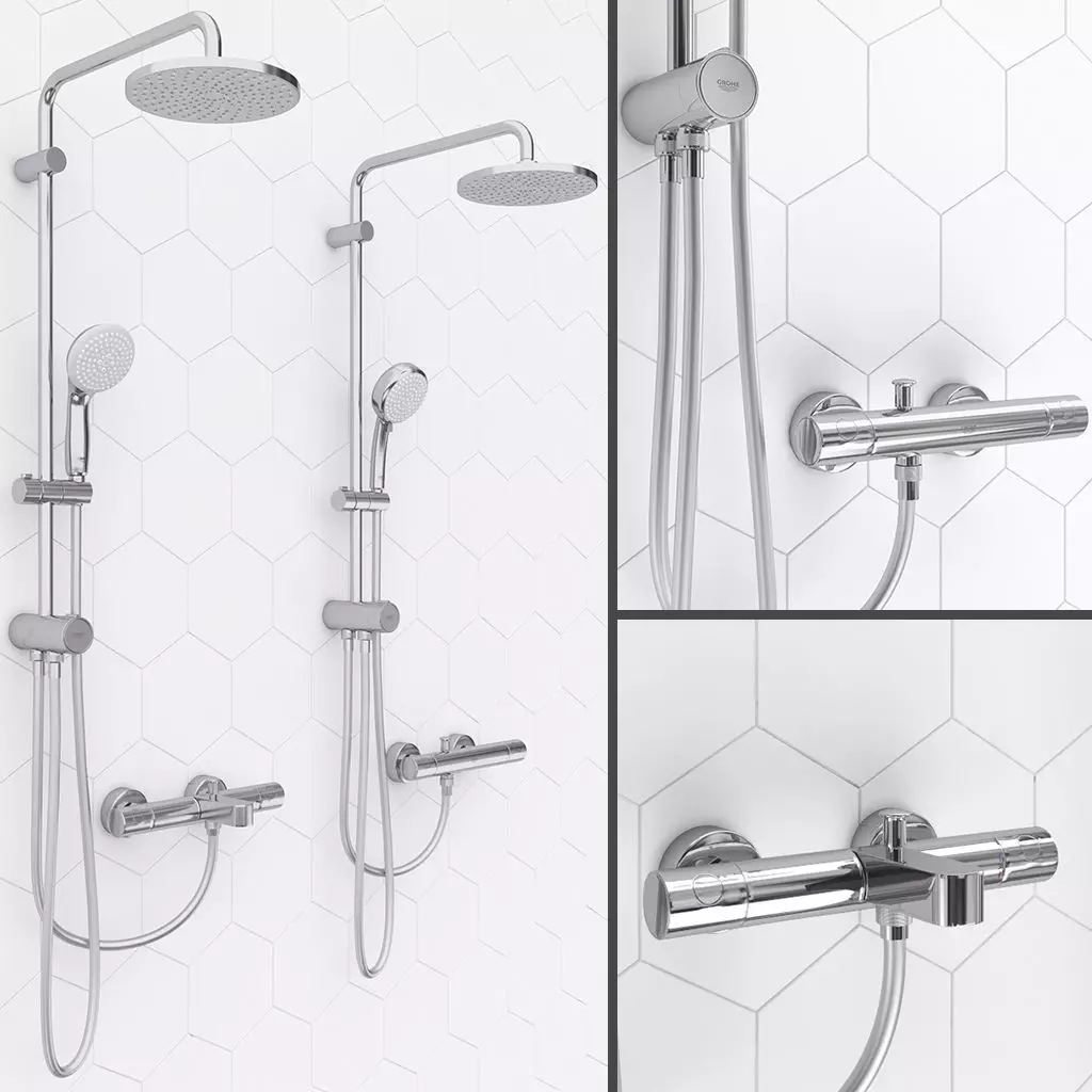 Grohe Tempesta System 200  3D model_0