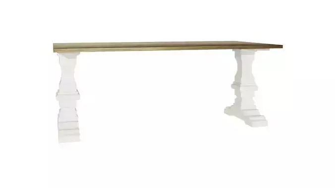 Table console with gold legs
