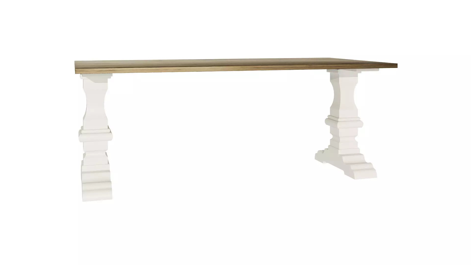Table console with gold legs 3D model_0