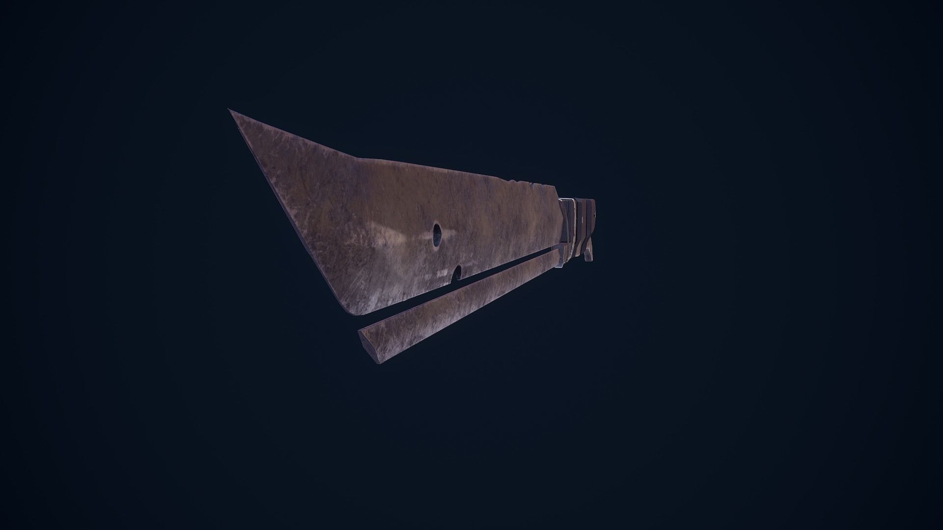 Apocalyptic Knife Low-poly 3D model_5