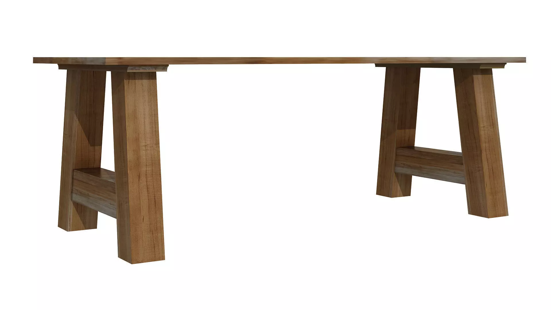 Wooden Table 3D model_0