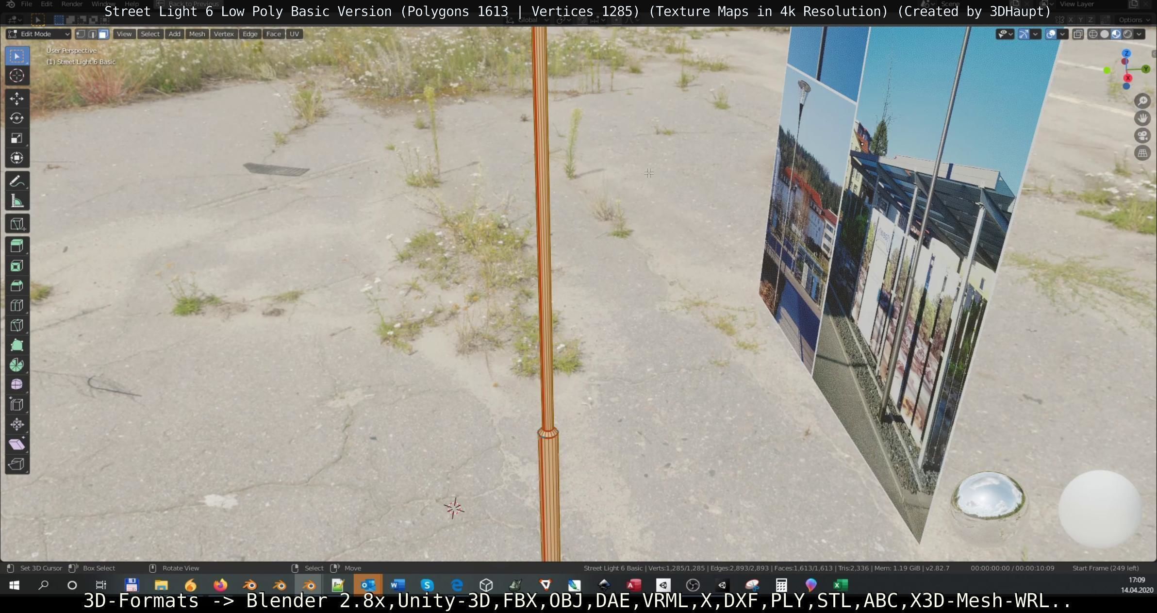 Street Light 6 Basic Version Low-poly 3D model_85