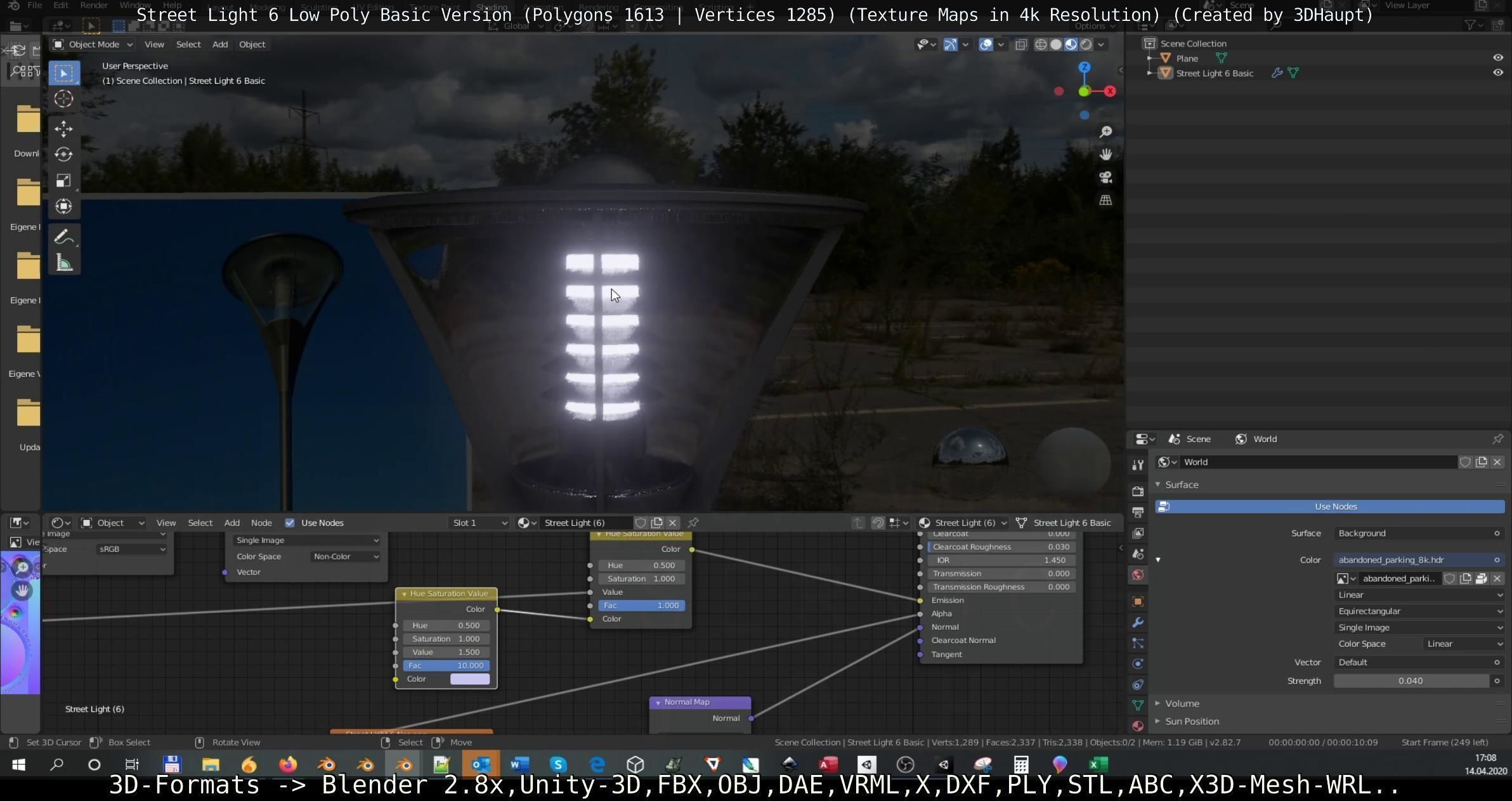 Street Light 6 Basic Version Low-poly 3D model_70