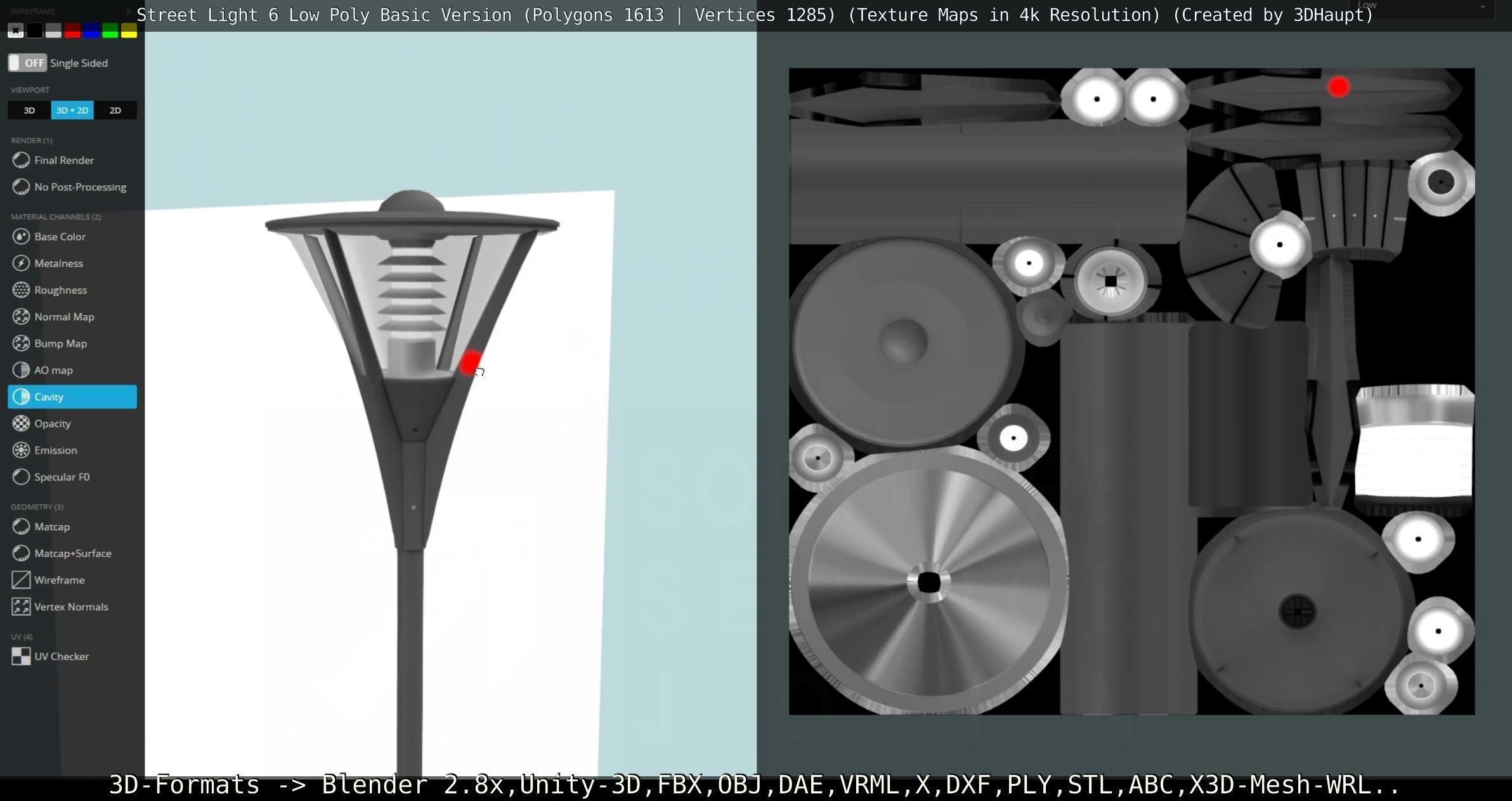 Street Light 6 Basic Version Low-poly 3D model_112