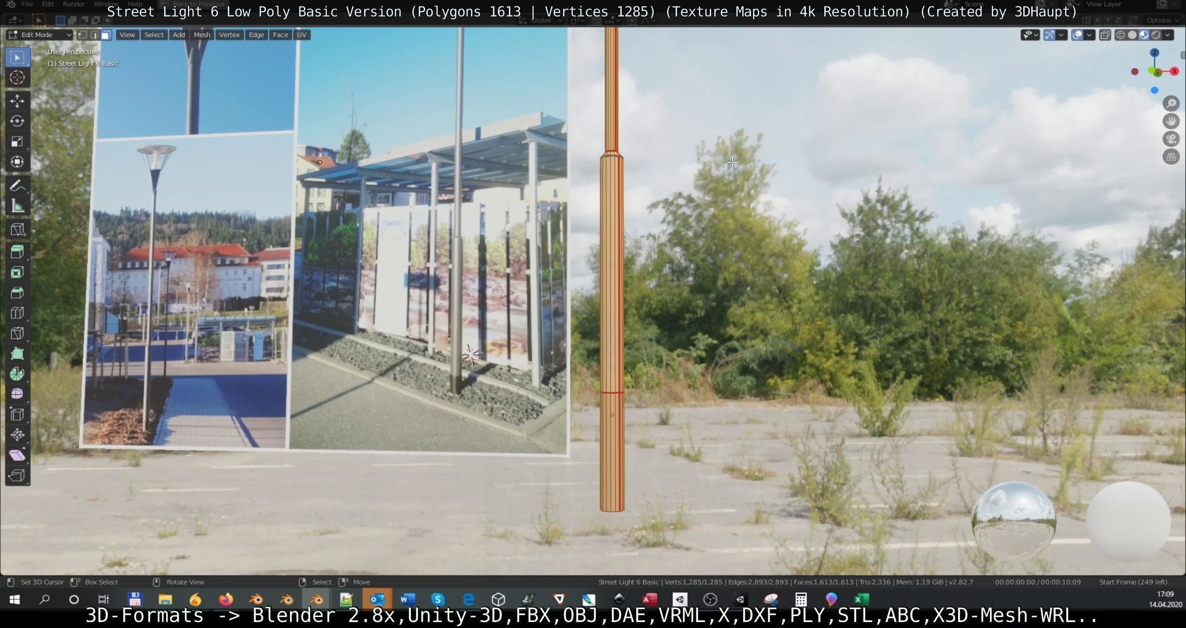 Street Light 6 Basic Version Low-poly 3D model_83