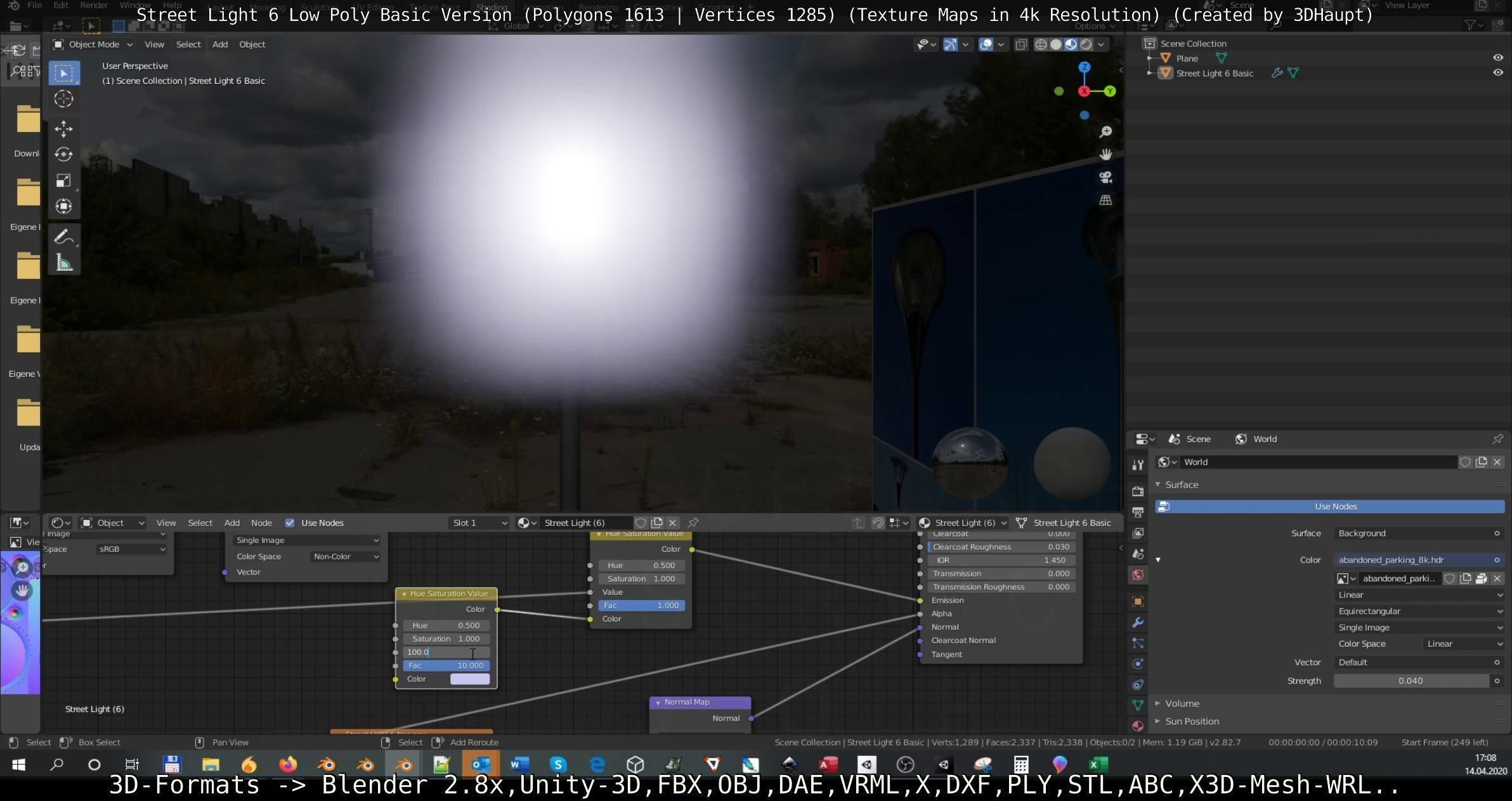 Street Light 6 Basic Version Low-poly 3D model_62