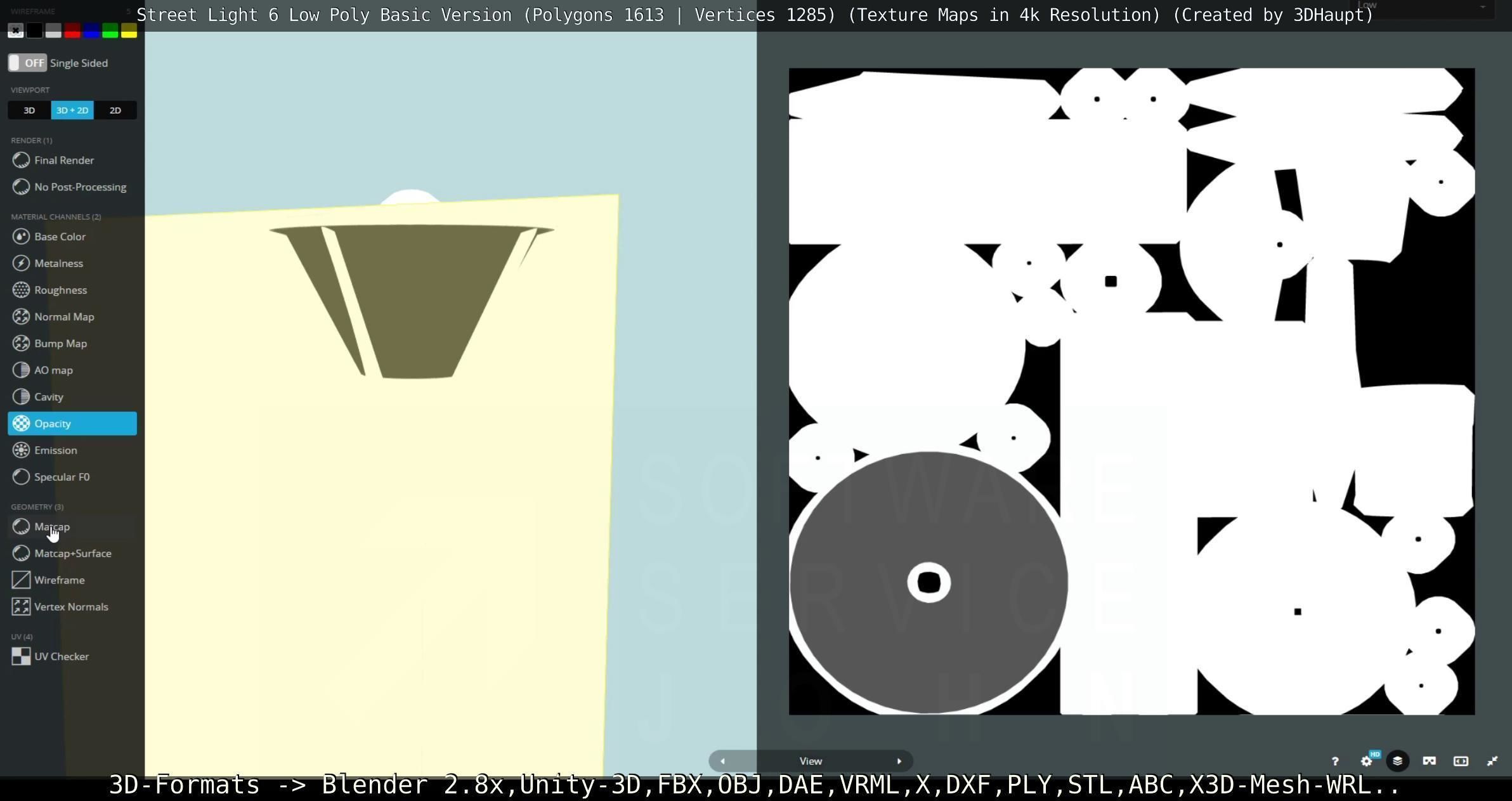 Street Light 6 Basic Version Low-poly 3D model_114