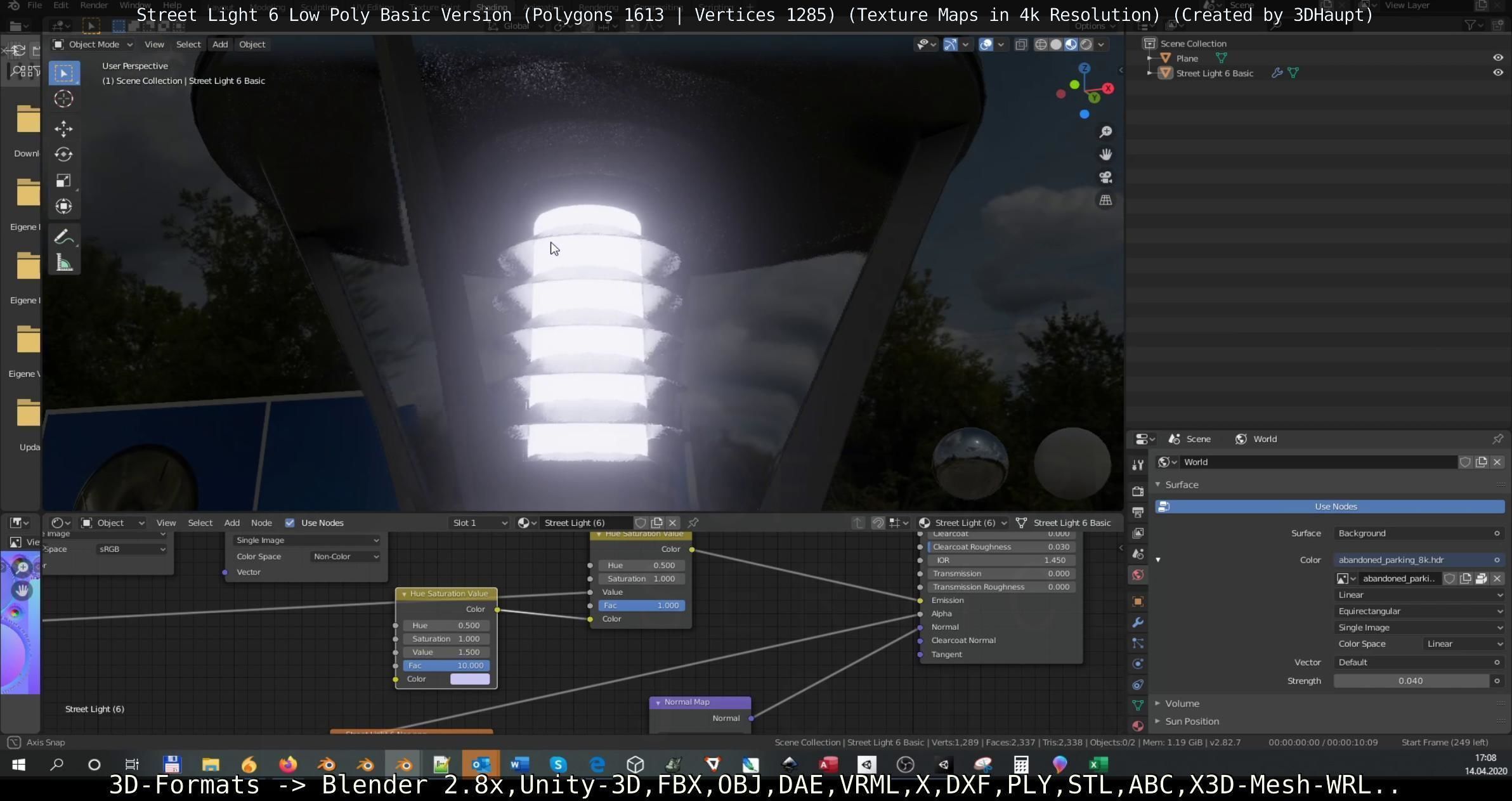 Street Light 6 Basic Version Low-poly 3D model_71