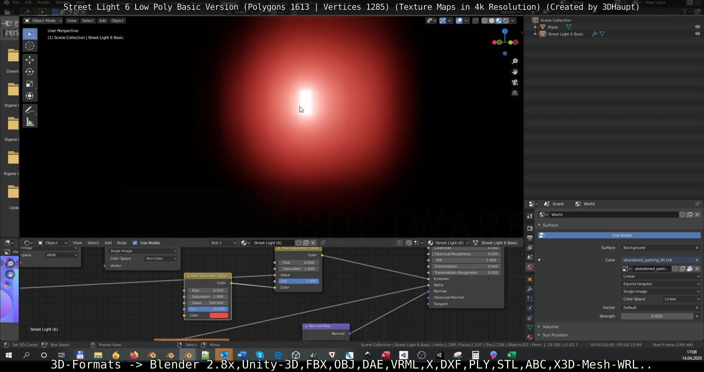 Street Light 6 Basic Version Low-poly 3D model_61