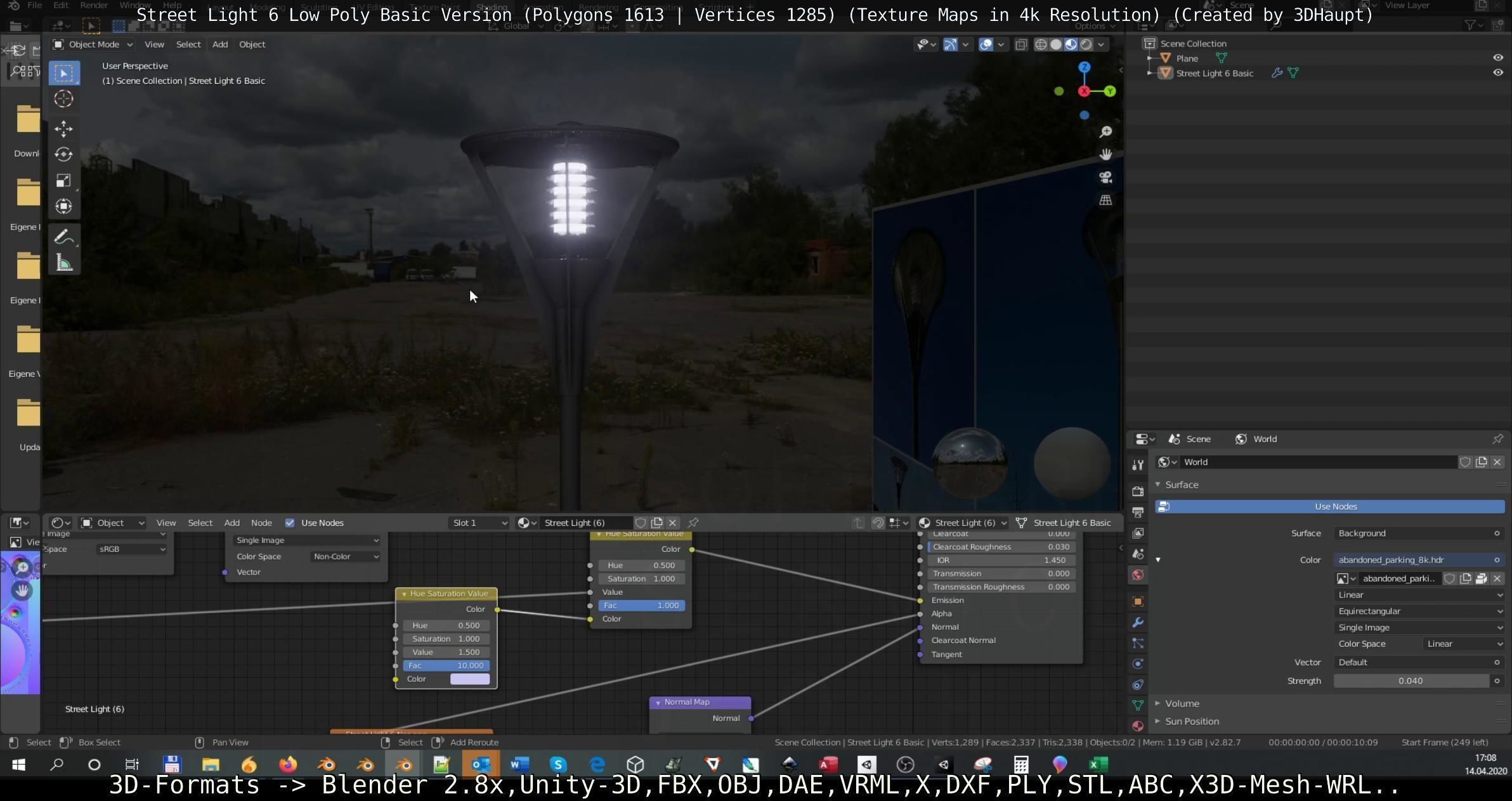 Street Light 6 Basic Version Low-poly 3D model_68