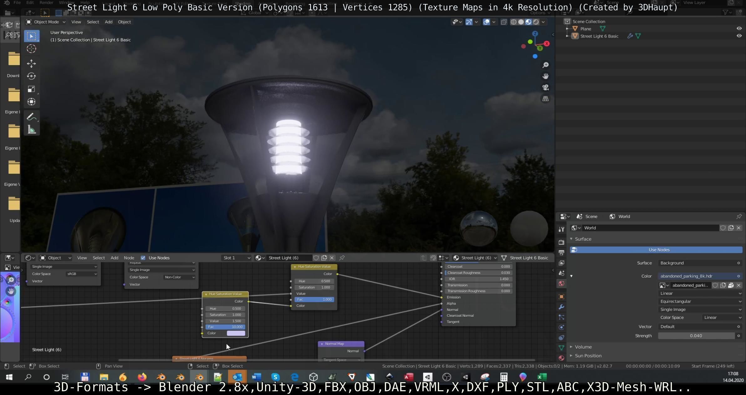 Street Light 6 Basic Version Low-poly 3D model_73