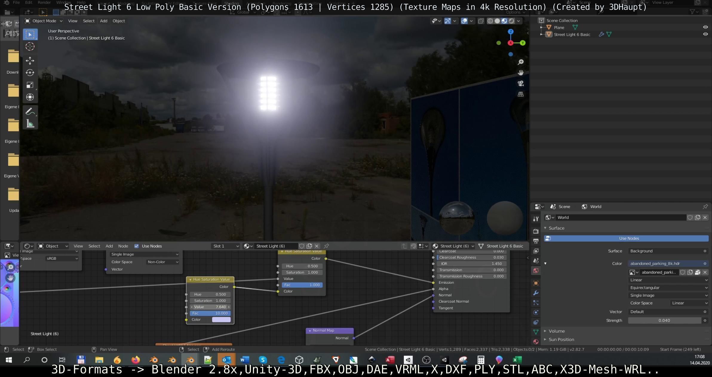 Street Light 6 Basic Version Low-poly 3D model_67