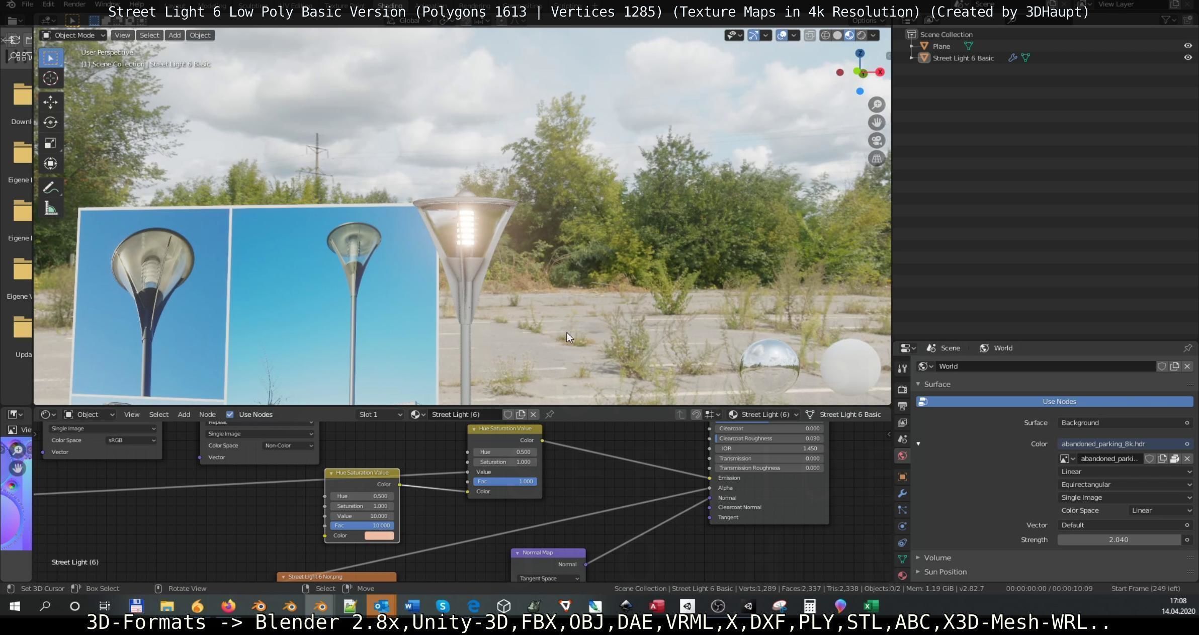 Street Light 6 Basic Version Low-poly 3D model_77