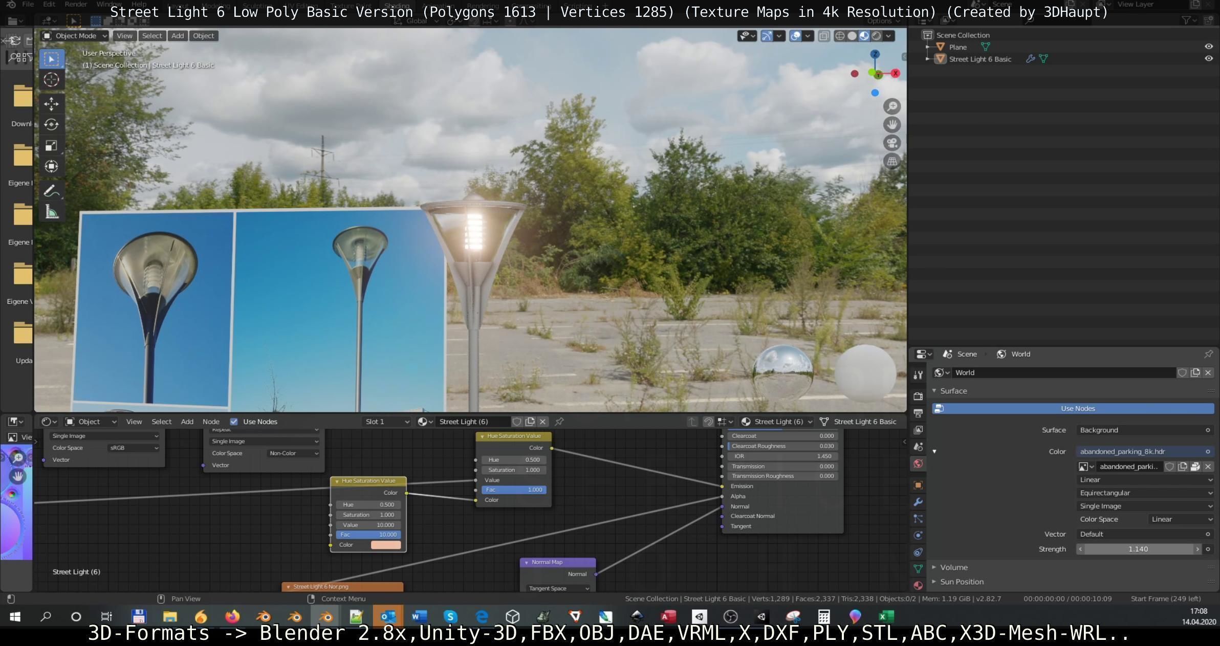 Street Light 6 Basic Version Low-poly 3D model_75
