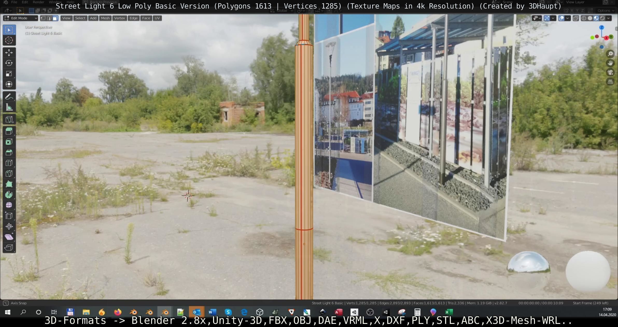 Street Light 6 Basic Version Low-poly 3D model_20