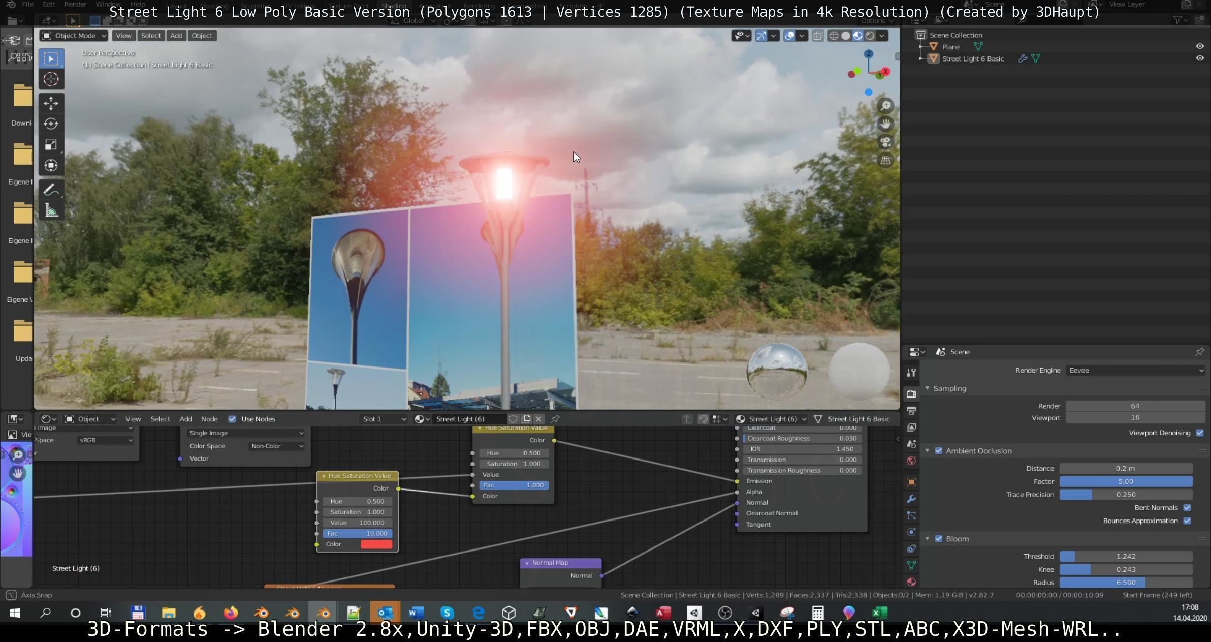 Street Light 6 Basic Version Low-poly 3D model_53