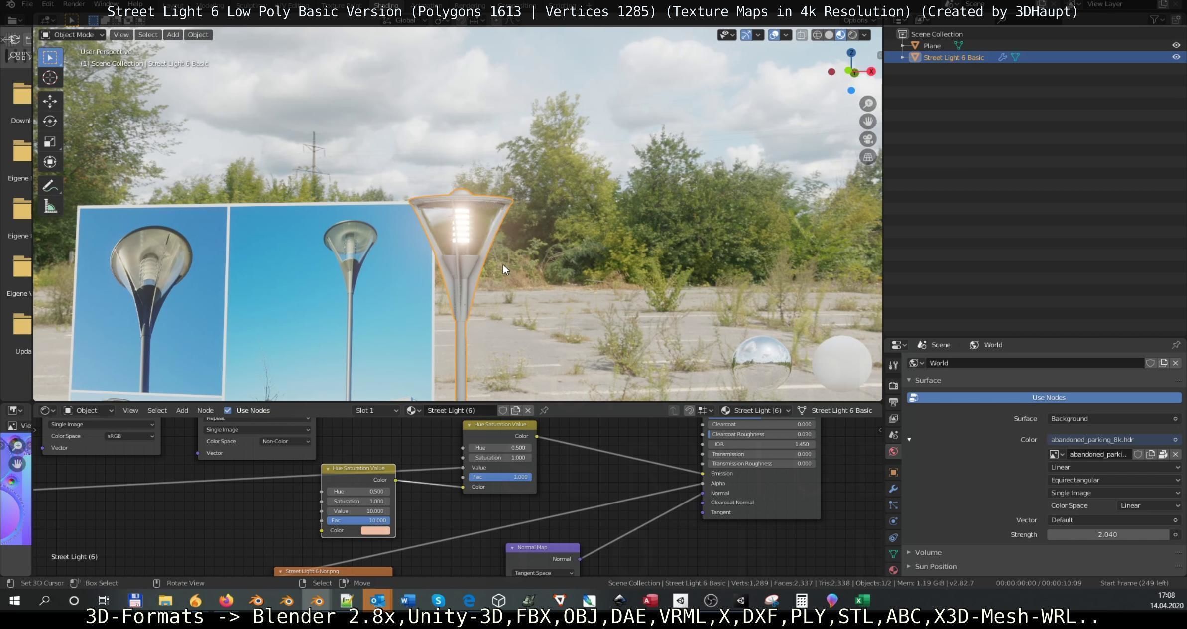 Street Light 6 Basic Version Low-poly 3D model_79