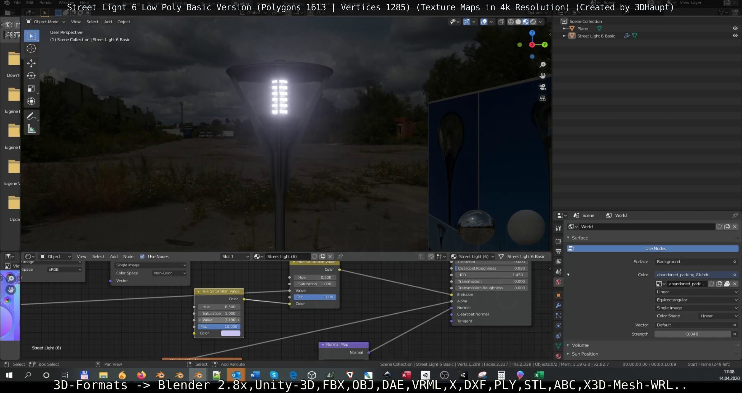 Street Light 6 Basic Version Low-poly 3D model_66