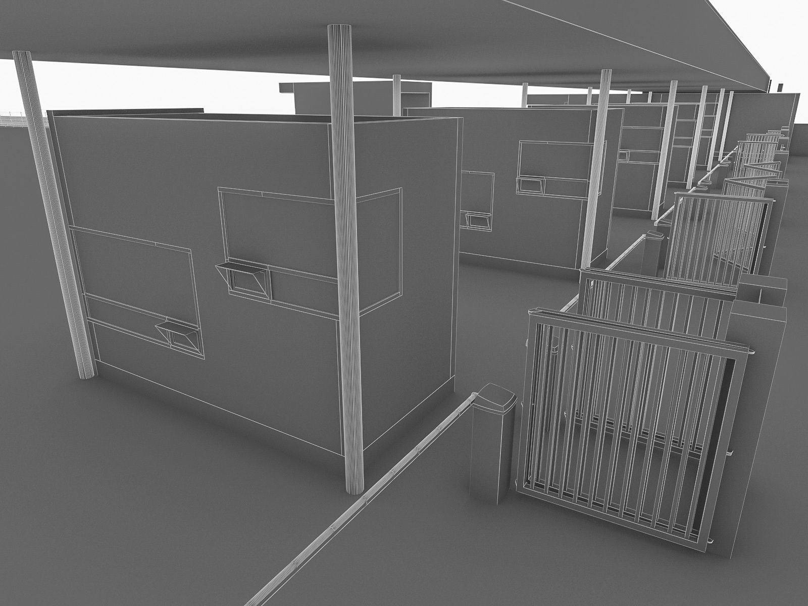 Port Terminal Low-poly 3D model_17