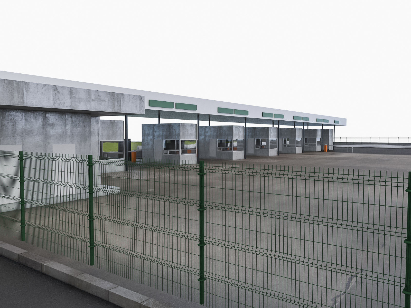 Port Terminal Low-poly 3D model_6