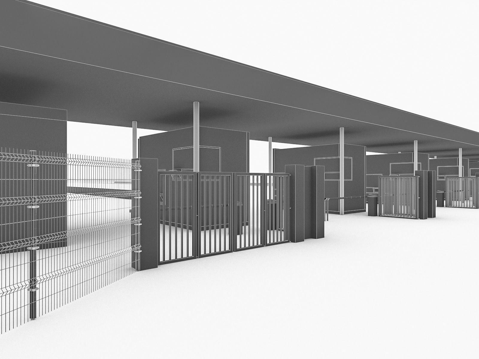 Port Terminal Low-poly 3D model_15