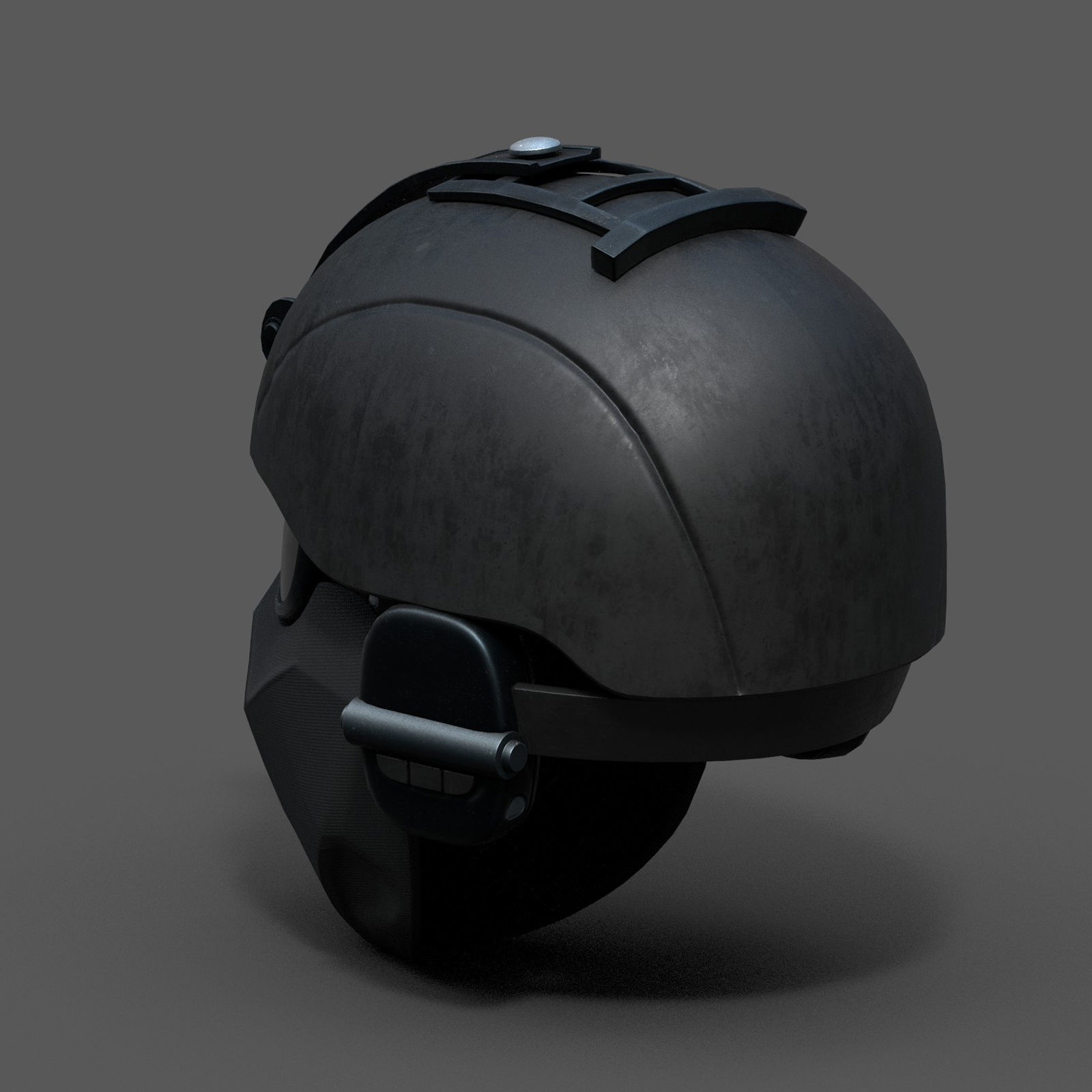  helmet 3d model military combat fantasy futuristic  Low-poly 3D model_6