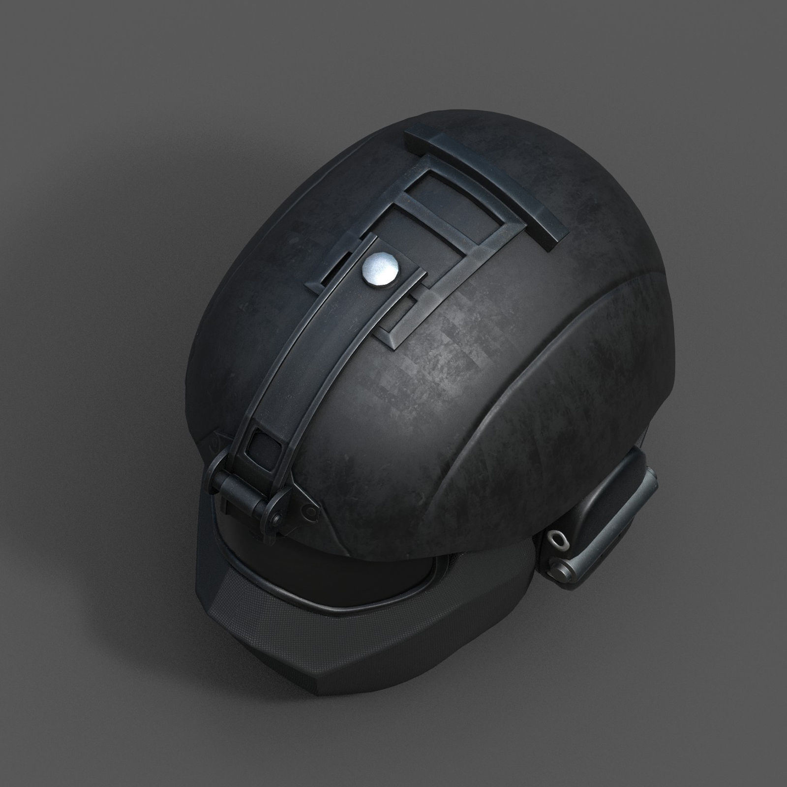  helmet 3d model military combat fantasy futuristic  Low-poly 3D model_8