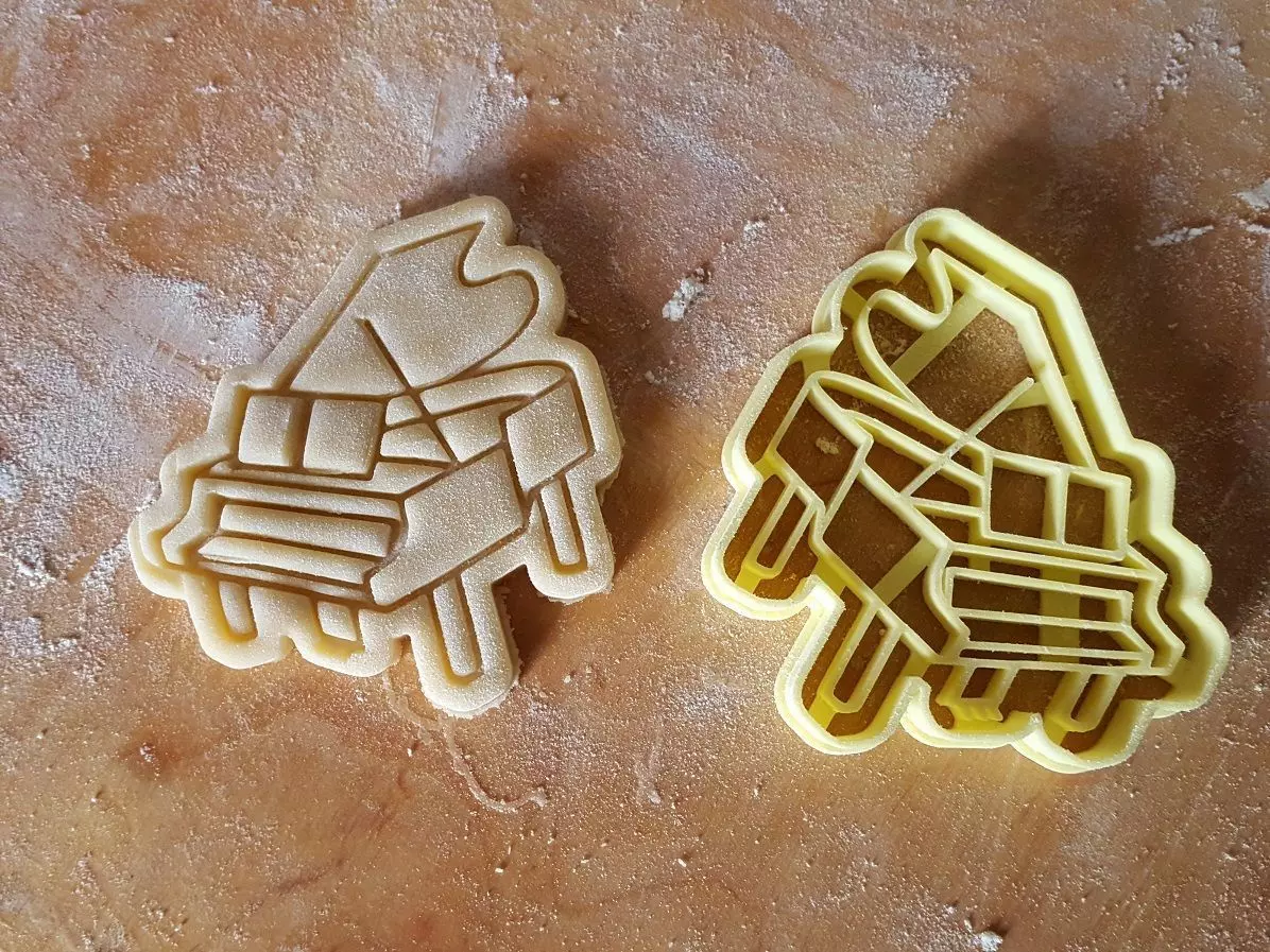 Piano cookie cutter v2 3D print model_0