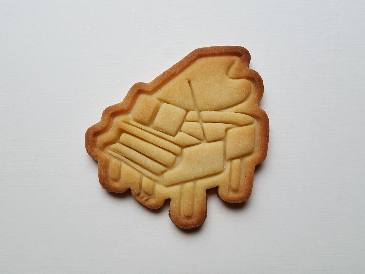 Piano cookie cutter v2 3D print model_1