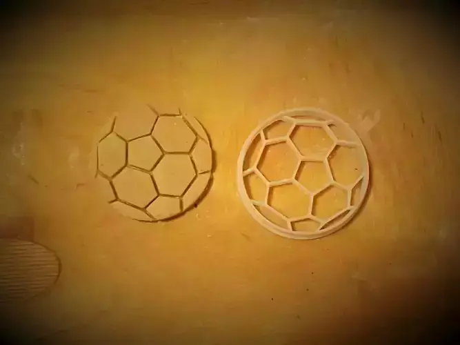 Soccer ball cookie cutter