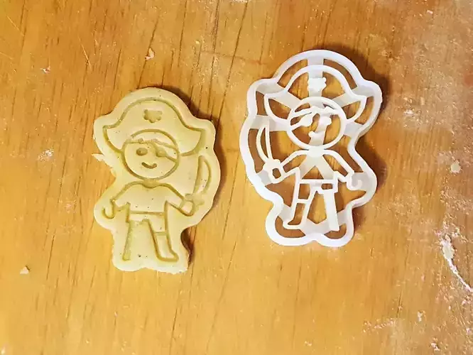 Pirate cookie cutter 3D print model