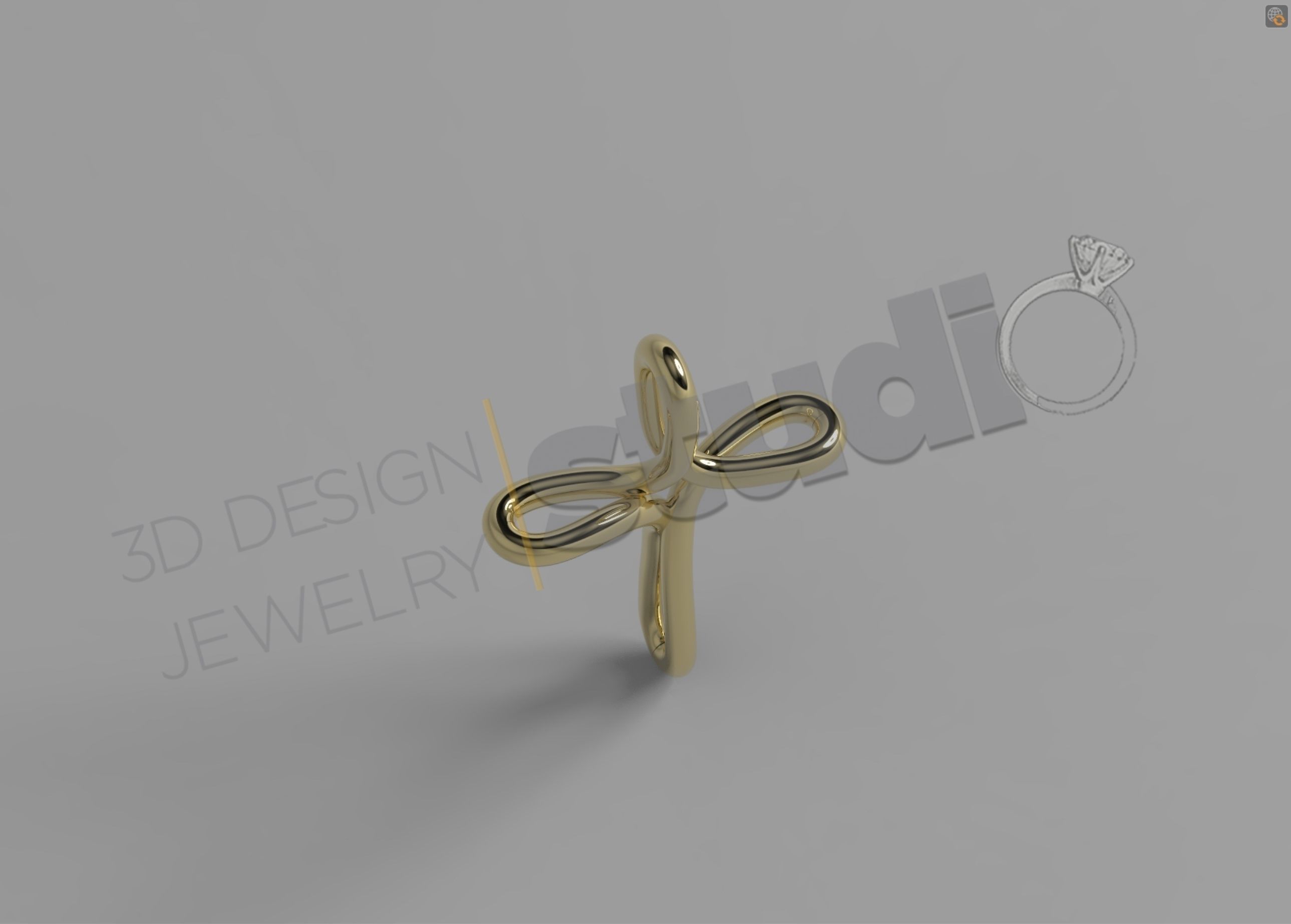Tiffany infinity cross christian cross design with 3d model 3D print model_4